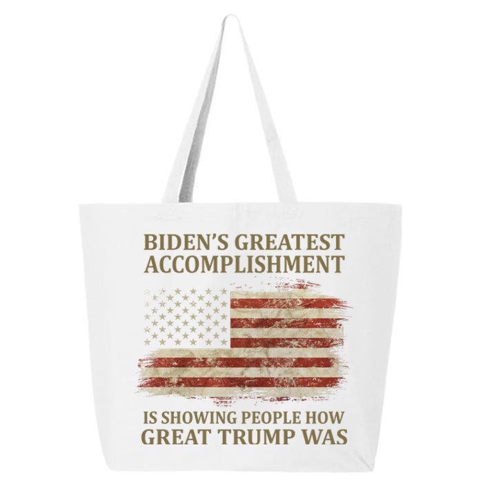 Bidens Greatest Accomplishment Is Showing People How Great Trump Was Usa 25L Jumbo Tote