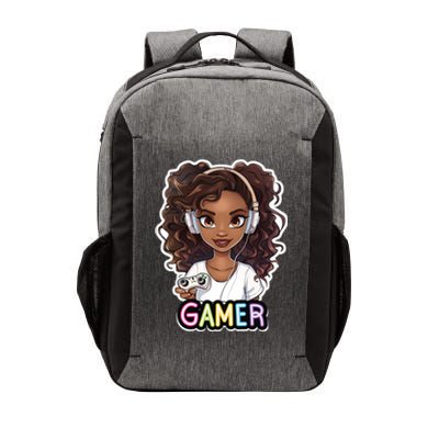 Black Gamer Anime Melanin Sista Afro Magic Funny Gift Vector Backpack