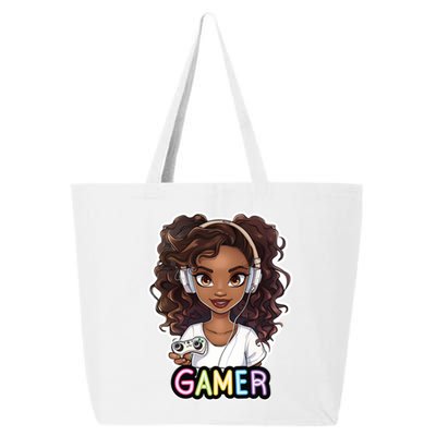 Black Gamer Anime Melanin Sista Afro Magic Funny Gift 25L Jumbo Tote