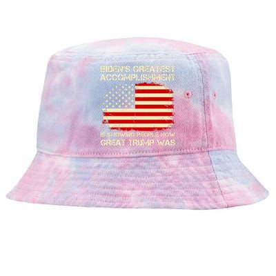 BidenS Greatest Accomplishment Is Showing People How Great Trump Was Tie-Dyed Bucket Hat