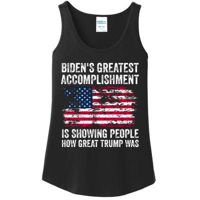 BidenS Greatest Accomplishment Is Showing People How Great Trump Was Ladies Essential Tank