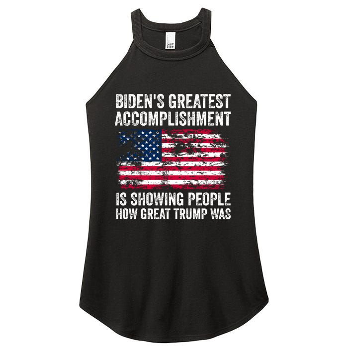 BidenS Greatest Accomplishment Is Showing People How Great Trump Was Women's Perfect Tri Rocker Tank