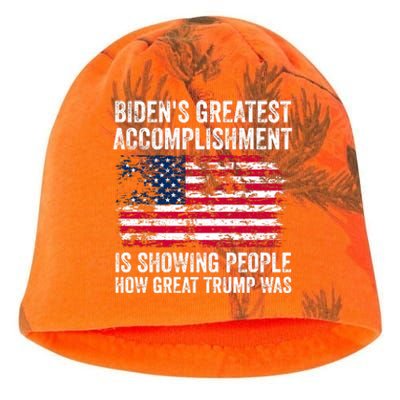 BidenS Greatest Accomplishment Is Showing People How Great Trump Was Kati - Camo Knit Beanie