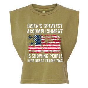 BidenS Greatest Accomplishment Is Showing People How Great Trump Was Garment-Dyed Women's Muscle Tee