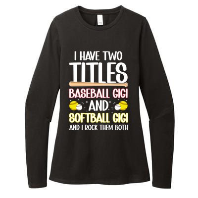 Baseball Gigi And Softball Gigi Of Ballers Gift Womens CVC Long Sleeve Shirt