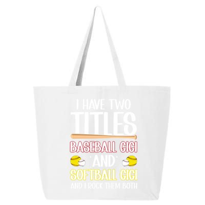 Baseball Gigi And Softball Gigi Of Ballers Gift 25L Jumbo Tote