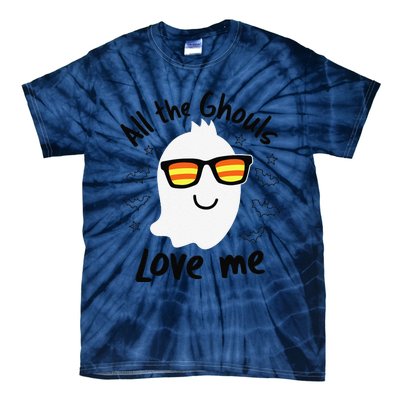 Boo Ghost All The Ghouls Love Me Cute Ghost Costume Tie-Dye T-Shirt