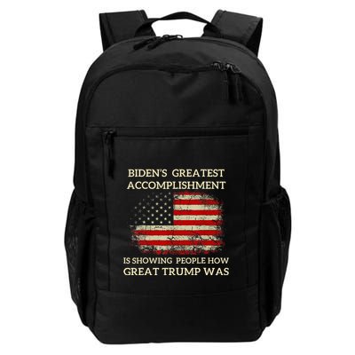 Bidens Greatest Accomplishment Is Showing Backpack