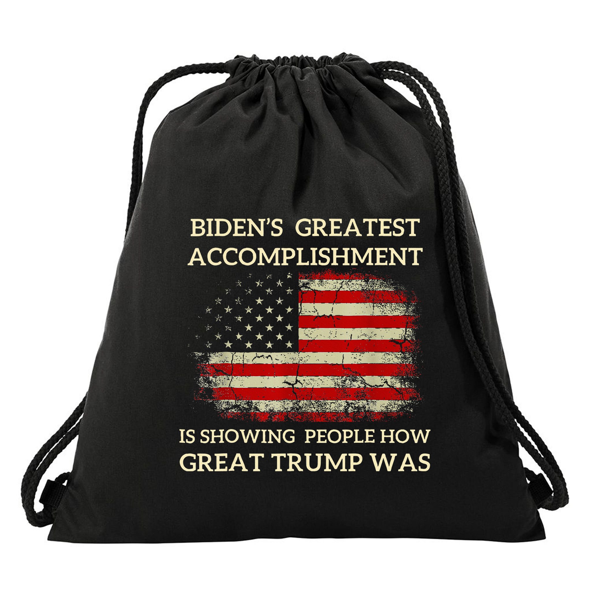 Bidens Greatest Accomplishment Is Showing Drawstring Bag