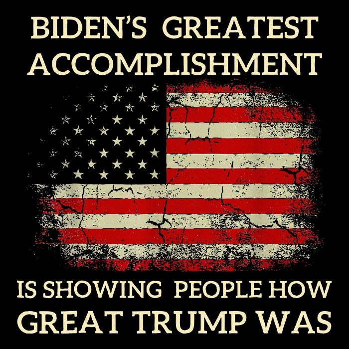 Bidens Greatest Accomplishment Is Showing Cropped Pullover Crew