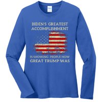 Bidens Greatest Accomplishment Is Showing Ladies Long Sleeve Shirt