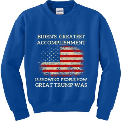 Bidens Greatest Accomplishment Is Showing Kids Sweatshirt