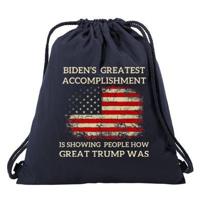 Bidens Greatest Accomplishment Is Showing Drawstring Bag