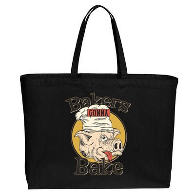 Bakers Gonna Bake Cotton Canvas Jumbo Tote