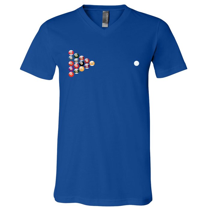 Billiards Gift V-Neck T-Shirt