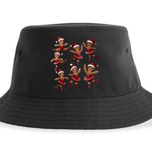 Ballet Gingerbread Ballet Dancer Dance Teacher Christmas Sustainable Bucket Hat