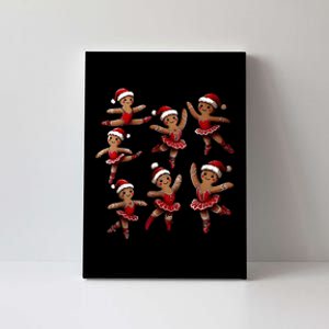 Ballet Gingerbread Ballet Dancer Dance Teacher Christmas Canvas