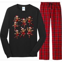 Ballet Gingerbread Ballet Dancer Dance Teacher Christmas Long Sleeve Pajama Set