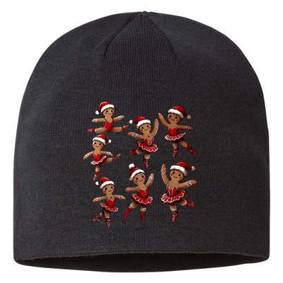 Ballet Gingerbread Ballet Dancer Dance Teacher Christmas Sustainable Beanie