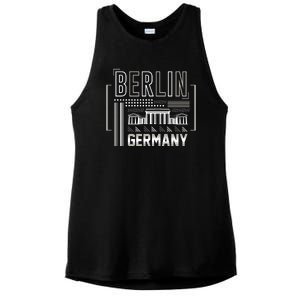 Berlin Germany Ladies PosiCharge Tri-Blend Wicking Tank