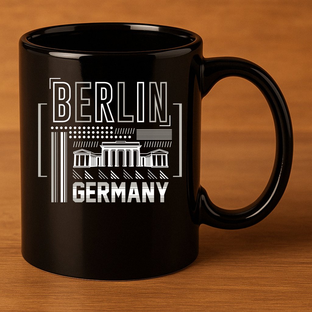 Berlin Germany 11oz C Handle Ceramic Mug