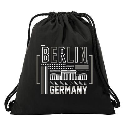 Berlin Germany Drawstring Bag