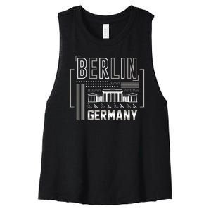 Berlin Germany Women's Racerback Cropped Tank