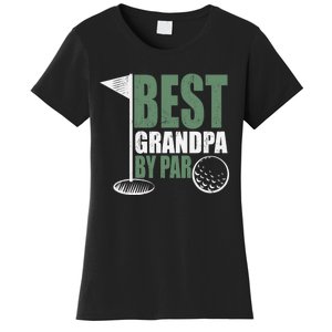 Best Grandpa By Par Father's Day Distressed Women's T-Shirt