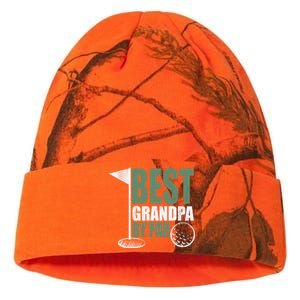 Best Grandpa By Par Father's Day Distressed Kati Licensed 12" Camo Beanie