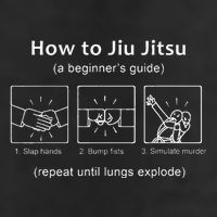 Bjj Gifts Beginner Jiu Jitsu Guide Funny Brazilian Jiu Jitsu Garment-Dyed Fleece Hoodie