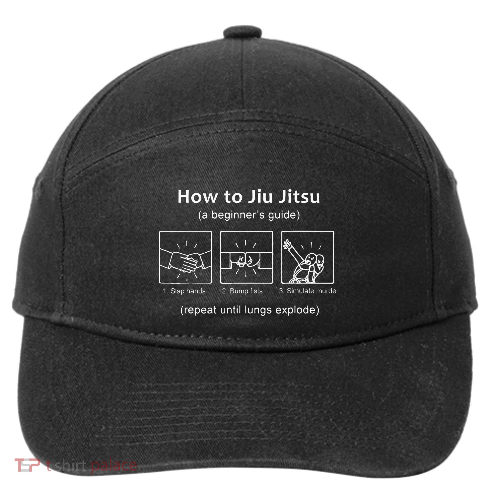Bjj Gifts Beginner Jiu Jitsu Guide Funny Brazilian Jiu Jitsu 7-Panel Snapback Hat
