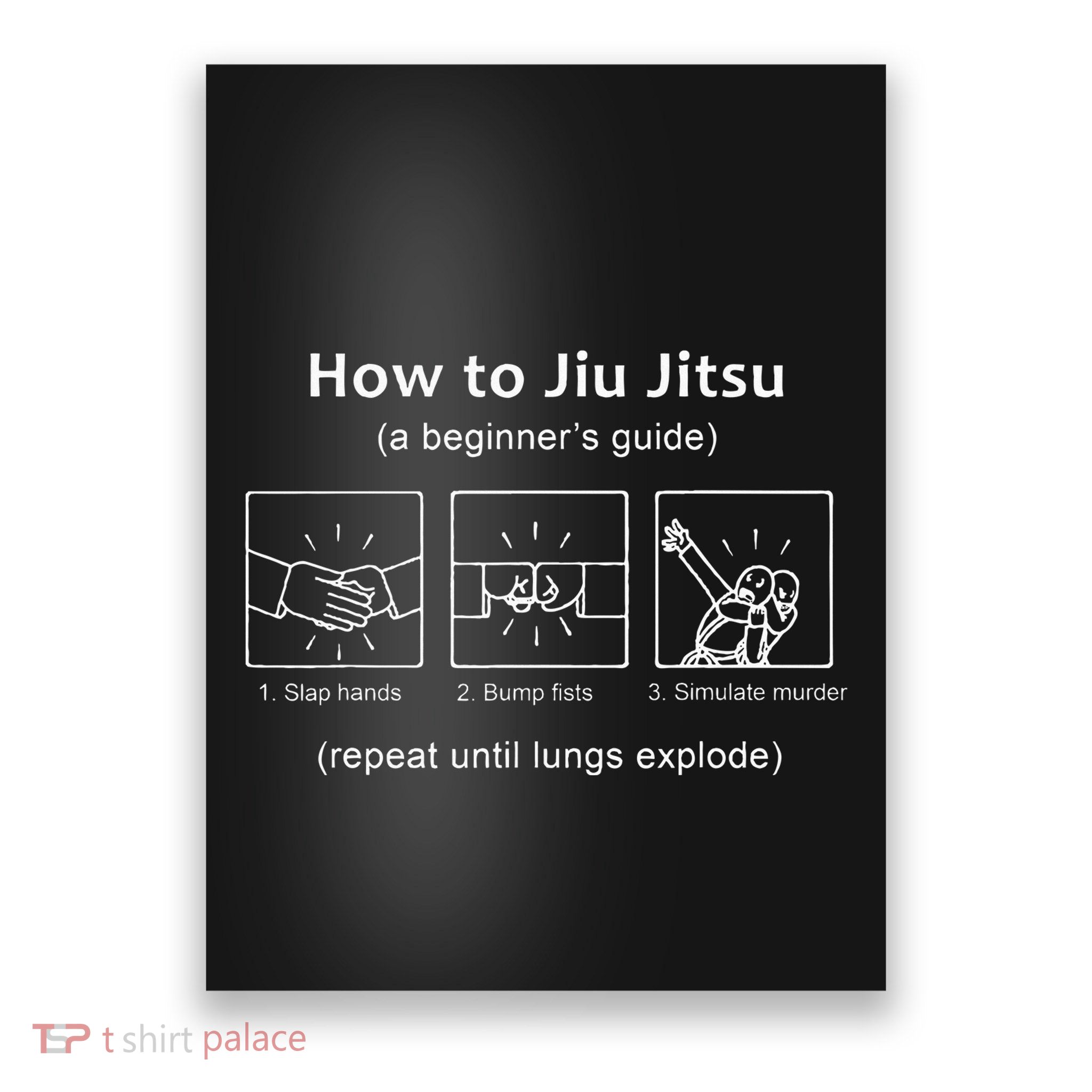 Bjj Gifts Beginner Jiu Jitsu Guide Funny Brazilian Jiu Jitsu Poster