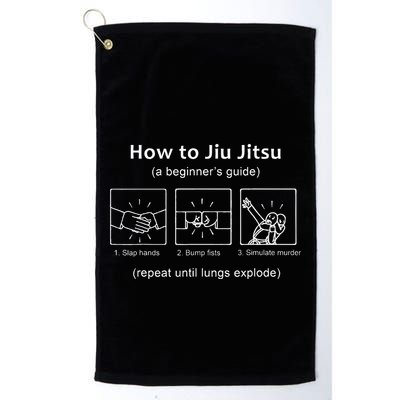 Bjj Gifts Beginner Jiu Jitsu Guide Funny Brazilian Jiu Jitsu Golf Towel