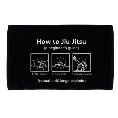 Bjj Gifts Beginner Jiu Jitsu Guide Funny Brazilian Jiu Jitsu Microfiber Hand Towel