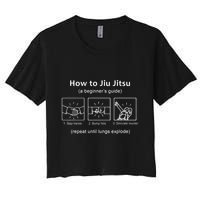 Bjj Gifts Beginner Jiu Jitsu Guide Funny Brazilian Jiu Jitsu Crop Top