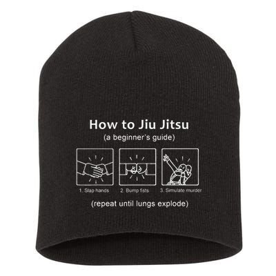 Bjj Gifts Beginner Jiu Jitsu Guide Funny Brazilian Jiu Jitsu Short Acrylic Beanie