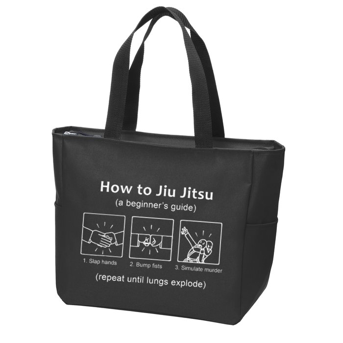 Bjj Gifts Beginner Jiu Jitsu Guide Funny Brazilian Jiu Jitsu Zip Tote Bag