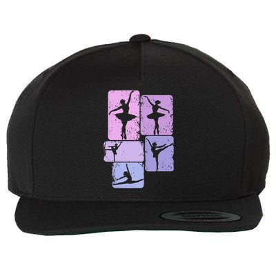 Ballerina Girl Ballet Wool Snapback Cap