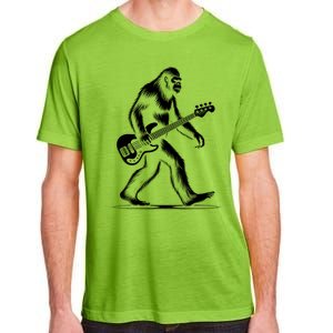 Bass Guitarist Bigfoot Bass Guitar Player Sasquatch Gift Adult ChromaSoft Performance T-Shirt