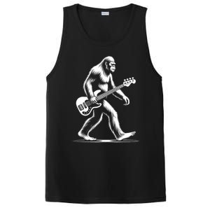 Bass Guitarist Bigfoot Bass Guitar Player Sasquatch Gift PosiCharge Competitor Tank