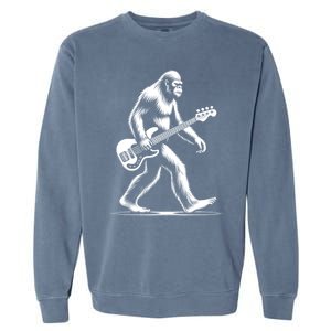 Bass Guitarist Bigfoot Bass Guitar Player Sasquatch Gift Garment-Dyed Sweatshirt