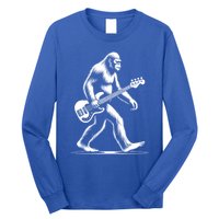 Bass Guitarist Bigfoot Bass Guitar Player Sasquatch Gift Long Sleeve Shirt