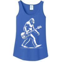 Bass Guitarist Bigfoot Bass Guitar Player Sasquatch Gift Ladies Essential Tank