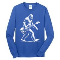 Bass Guitarist Bigfoot Bass Guitar Player Sasquatch Gift Tall Long Sleeve T-Shirt