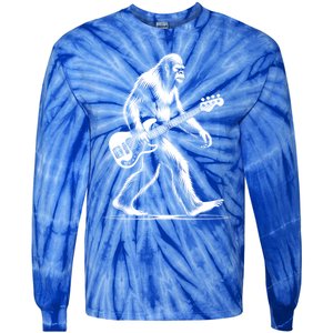 Bass Guitarist Bigfoot Bass Guitar Player Sasquatch Gift Tie-Dye Long Sleeve Shirt