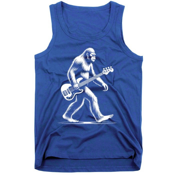 Bass Guitarist Bigfoot Bass Guitar Player Sasquatch Gift Tank Top