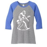 Bass Guitarist Bigfoot Bass Guitar Player Sasquatch Gift Women's Tri-Blend 3/4-Sleeve Raglan Shirt