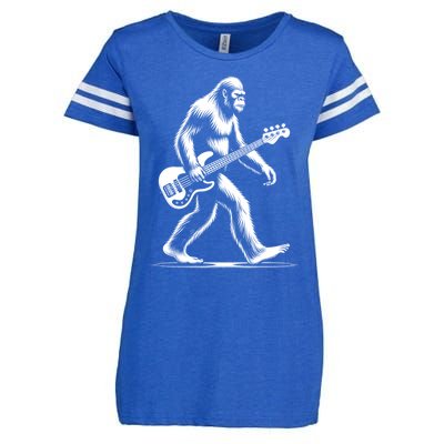 Bass Guitarist Bigfoot Bass Guitar Player Sasquatch Gift Enza Ladies Jersey Football T-Shirt