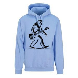 Bass Guitarist Bigfoot Bass Guitar Player Sasquatch Gift Unisex Surf Hoodie