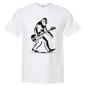 Bass Guitarist Bigfoot Bass Guitar Player Sasquatch Gift Garment-Dyed Heavyweight T-Shirt